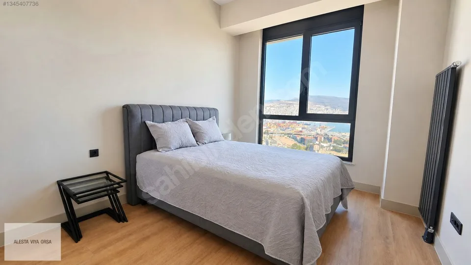 Evora İzmir'de 20. katta eşyalı 1+1 kiralık daire, fotoğraf 3