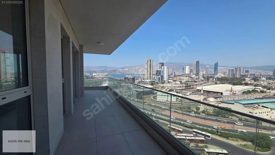 Megapol İzmir F Kule'de 11. katta deniz manzaralı tam kat ofis, fotoğraf 36