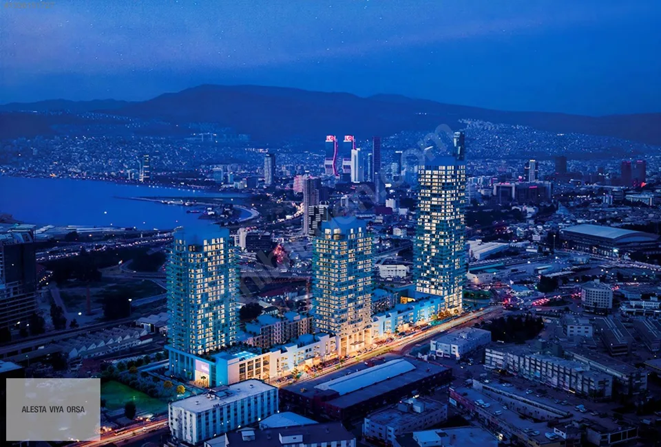 Megapol İzmir'de deniz manzaralı yarım kat ofis, fotoğraf 38
