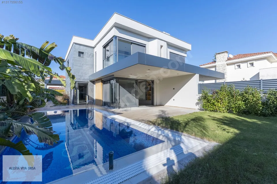 Alaçatı'da özel havuzlu, modern mimarili 3+1 villa, fotoğraf 23