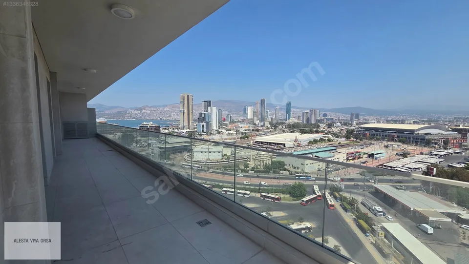 Megapol İzmir F Kule'de 11. katta deniz manzaralı tam kat ofis, fotoğraf 18