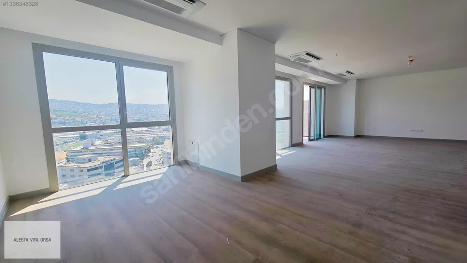 Megapol İzmir F Kule'de 11. katta deniz manzaralı tam kat ofis, fotoğraf 20