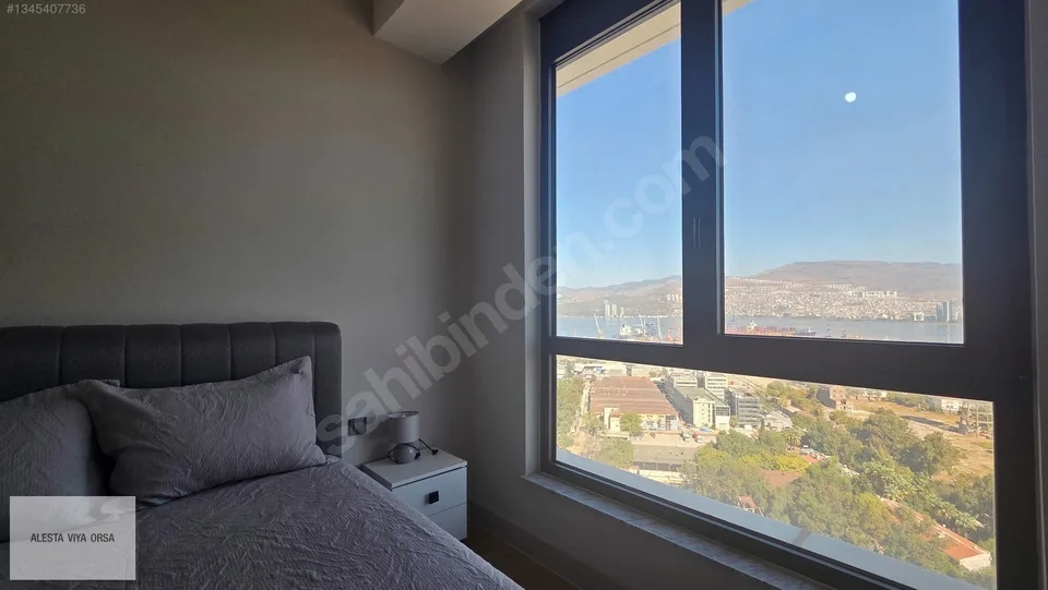 Evora İzmir'de 20. katta eşyalı 1+1 kiralık daire, fotoğraf 16