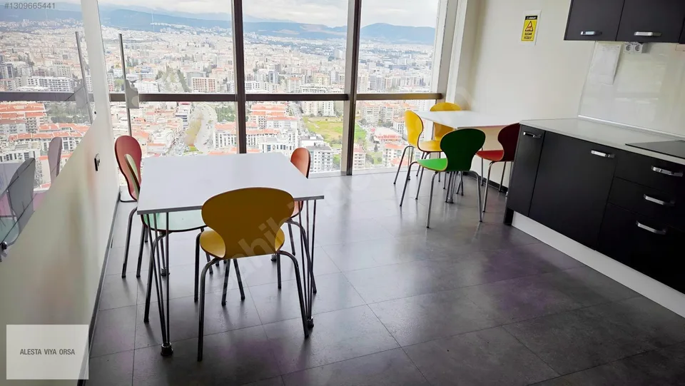 Folkart Towers A Kule'de 30. katta deniz manzaralı ofis, fotoğraf 23