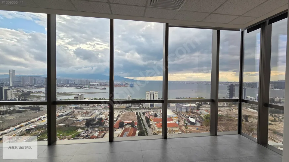 Folkart Towers A Kule'de 30. katta deniz manzaralı ofis, fotoğraf 13